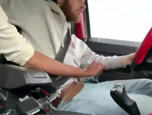 eager gf milks her boyfriend's dick in the car